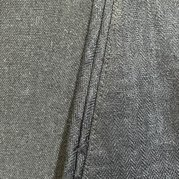 Ann Taylor Loft Linen Blazer Size XL Open Front Black Lined Office Career - Picture 5 of 12